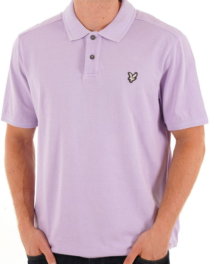 Lyle &amp; Scott Natural Dye Poloshirt Lavendel