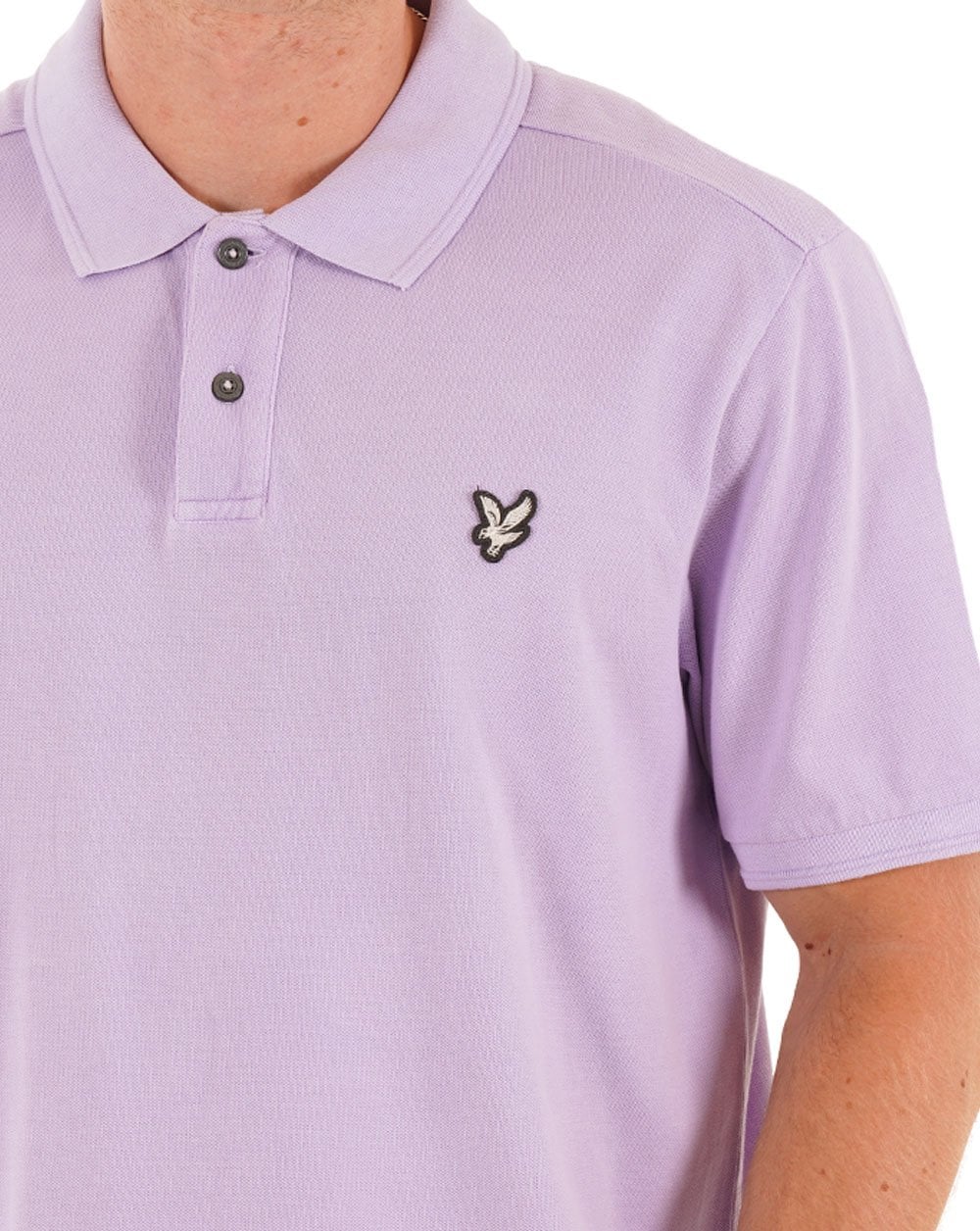 Lyle &amp; Scott Natural Dye Poloshirt Lavendel