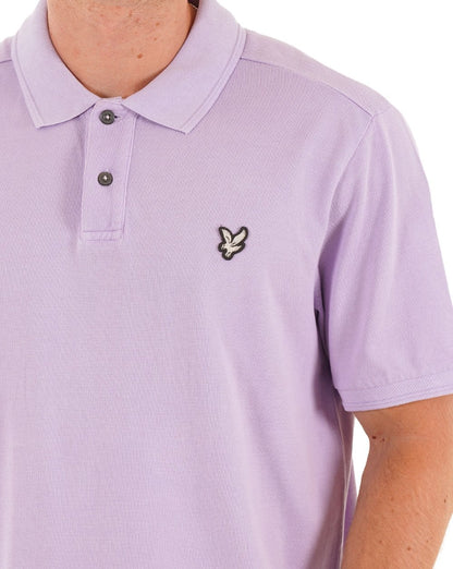 Lyle &amp; Scott Natural Dye Poloshirt Lavendel
