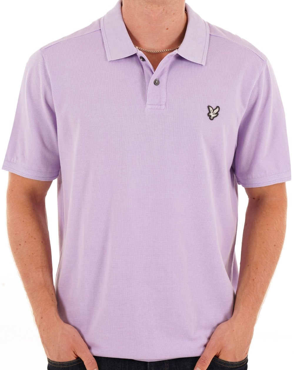 Lyle &amp; Scott Natural Dye Poloshirt Lavendel