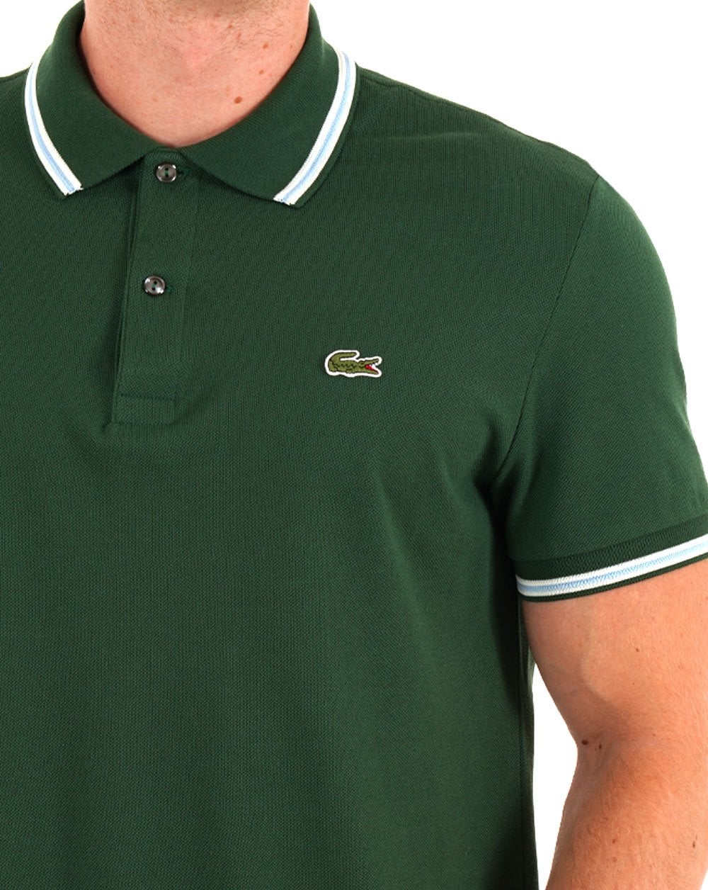 Lacoste Tipped Polo Shirt Green