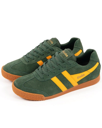 Gola Harrier Wildleder-Sneaker Evergreen/Sun