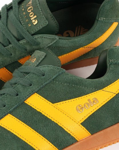 Gola Harrier Wildleder-Sneaker Evergreen/Sun