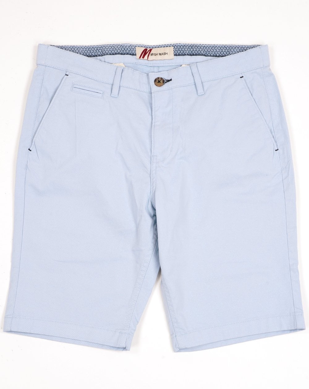 Mischmaschige Chino-Shorts Sky