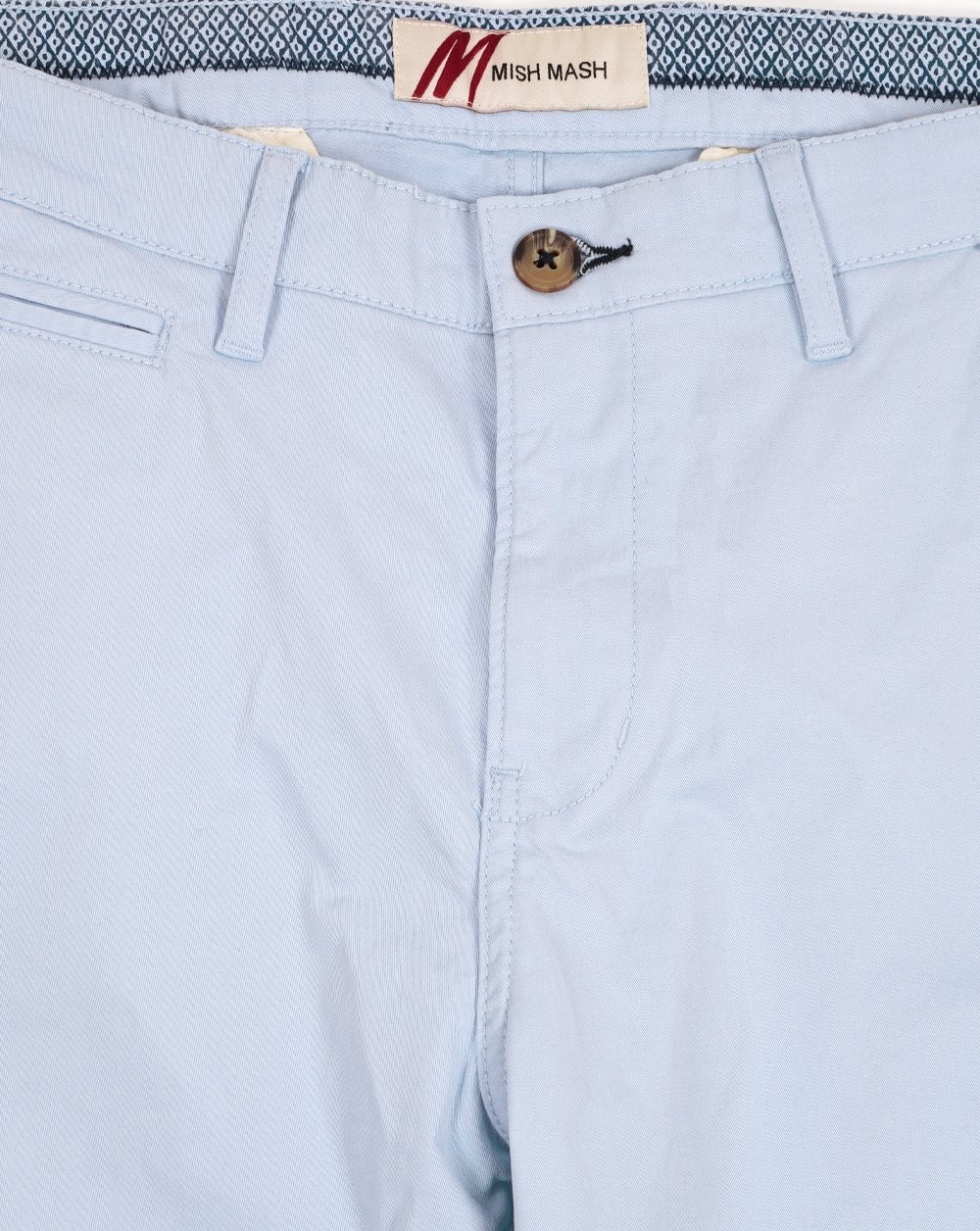 Mischmaschige Chino-Shorts Sky