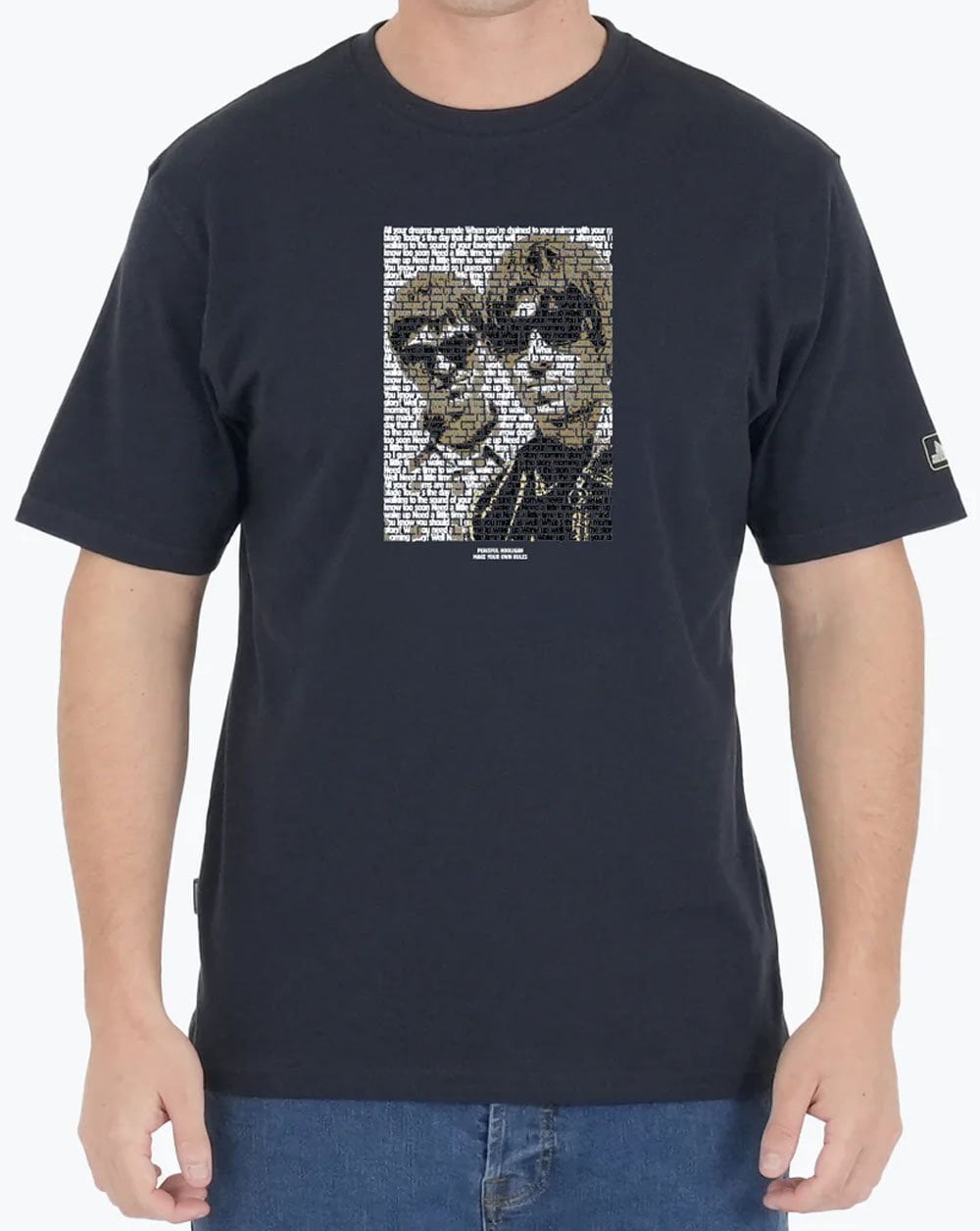 Peaceful Hooligan Brothers T-Shirt Marineblau