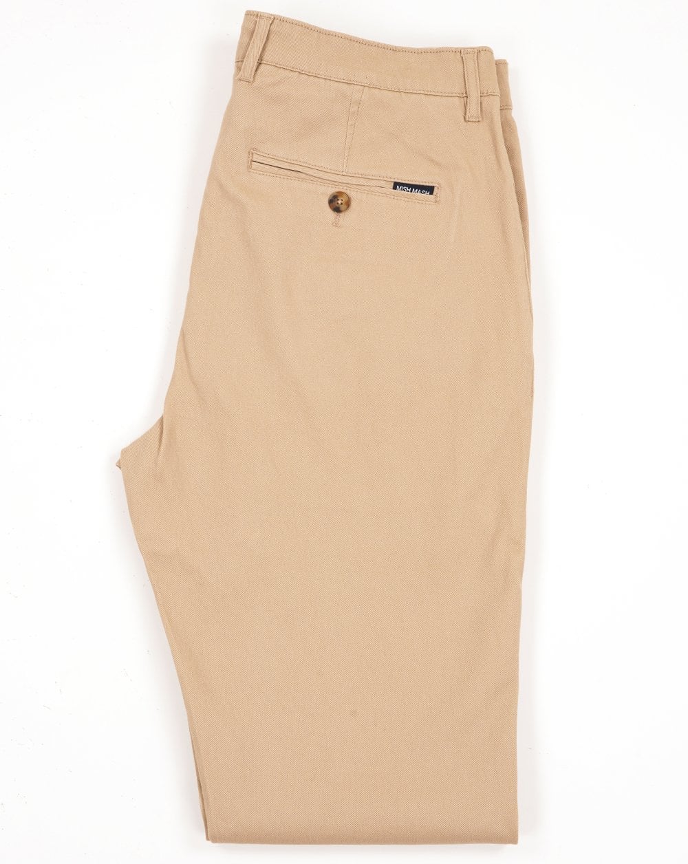 Mischmaschige Chino-Hose, Stein