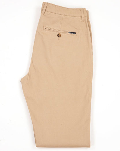 Mischmaschige Chino-Hose, Stein