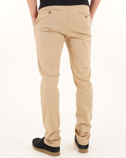 Mischmaschige Chino-Hose, Stein