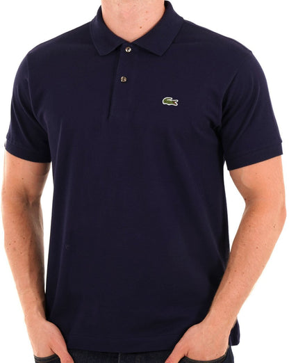 Lacoste – Klassisches Poloshirt in Marineblau