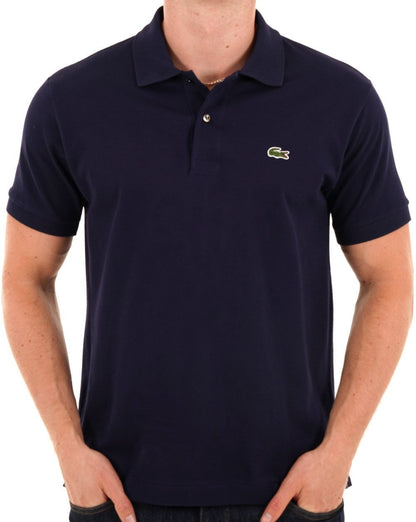 Lacoste – Klassisches Poloshirt in Marineblau
