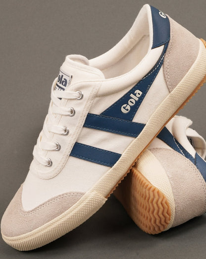 Gola Canvas Wildleder Sneaker Weiß/Marineblau