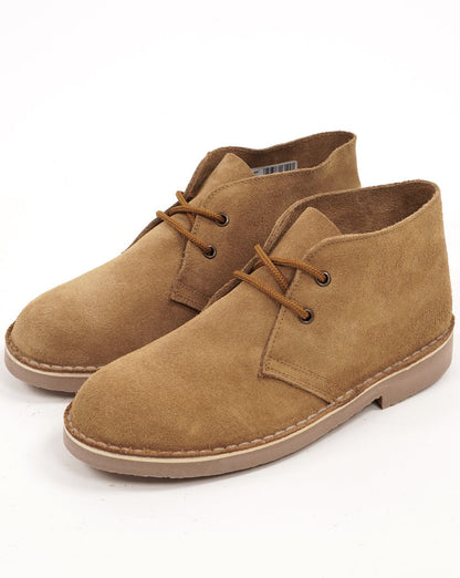 Roamers Iconic Wildleder-Wüstenstiefel Sand