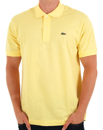 Lacoste – Klassisches Poloshirt in Pastellgelb