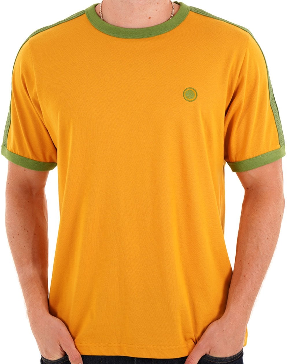 Pretty Green Denton T-Shirt Gelb