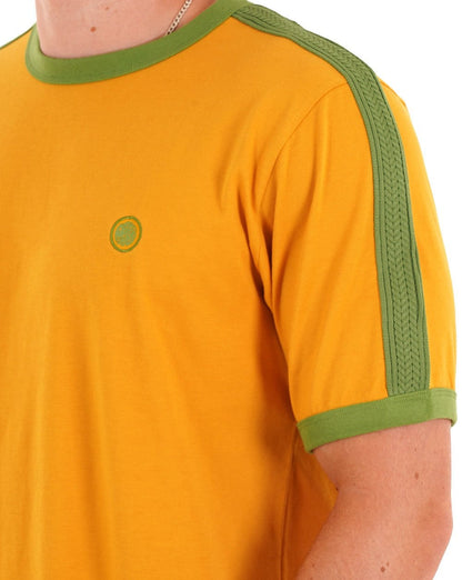 Pretty Green Denton T-Shirt Gelb