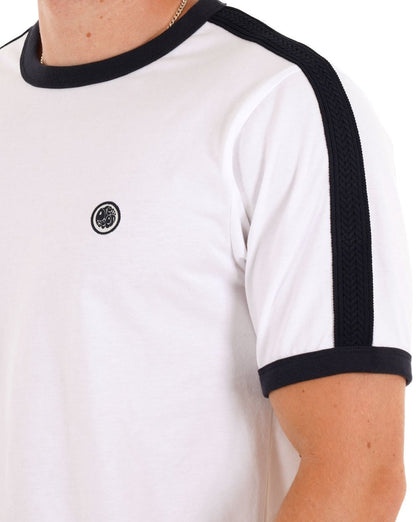 Pretty Green Denton T-Shirt Weiß