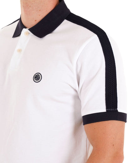 Pretty Green Denton Poloshirt Weiß