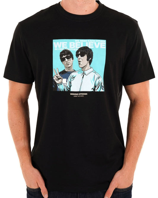 Weekend Offender Weekend Offender Believe T-Shirt Schwarz