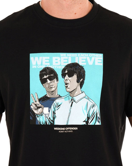 Weekend Offender Weekend Offender Believe T-Shirt Schwarz
