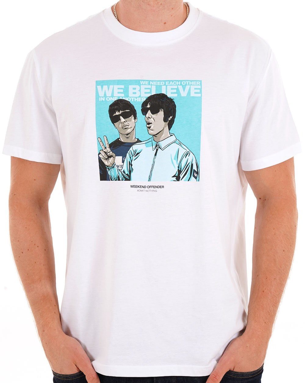 Weekend Offender Believe T-Shirt Weiß