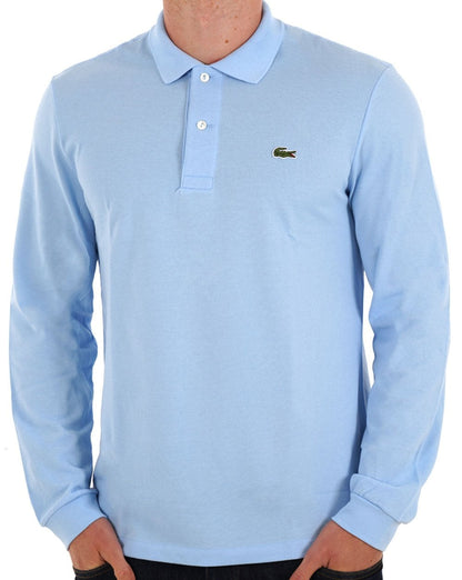 Lacoste Langarm-Poloshirt Himmelblau