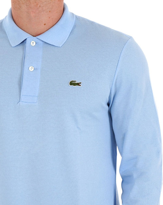 Lacoste Langarm-Poloshirt Himmelblau