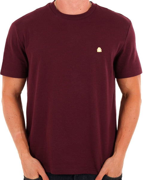 Benetton Small Logo T Shirt Maroon