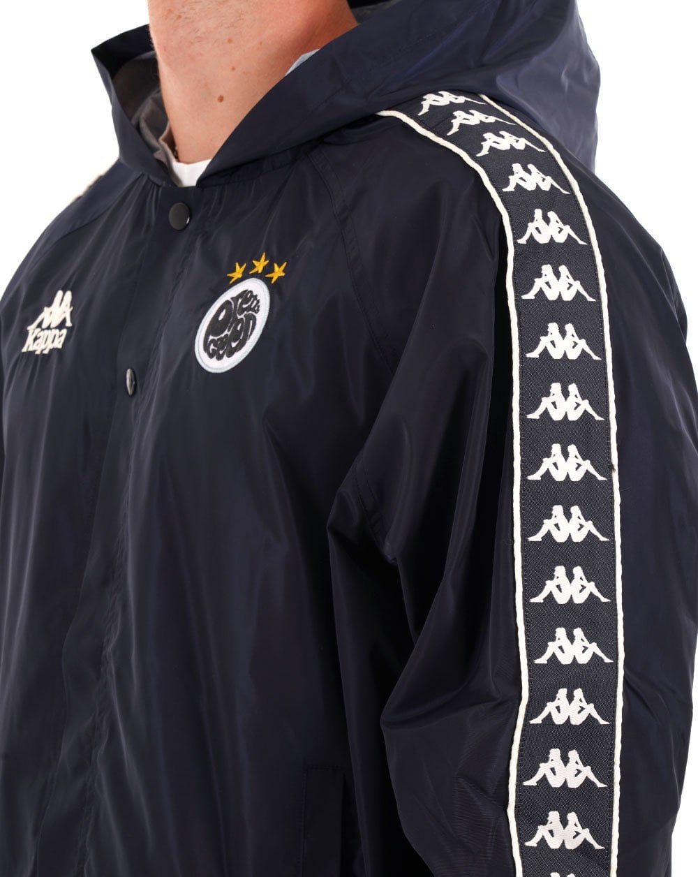 Pretty Green X Kappa Maine Road Kapuzenjacke Marineblau