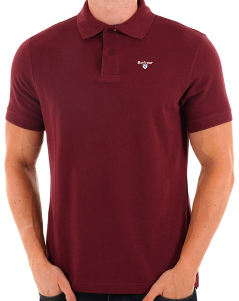 Barbour Tartan Pique Polo Ruby
