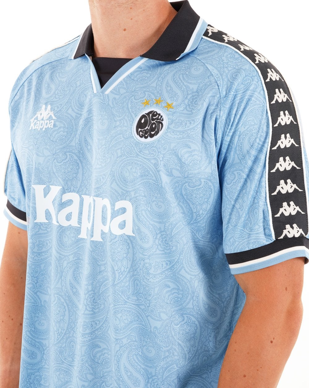 Pretty Green X Kappa Maine Road Fußballoberteil Blau