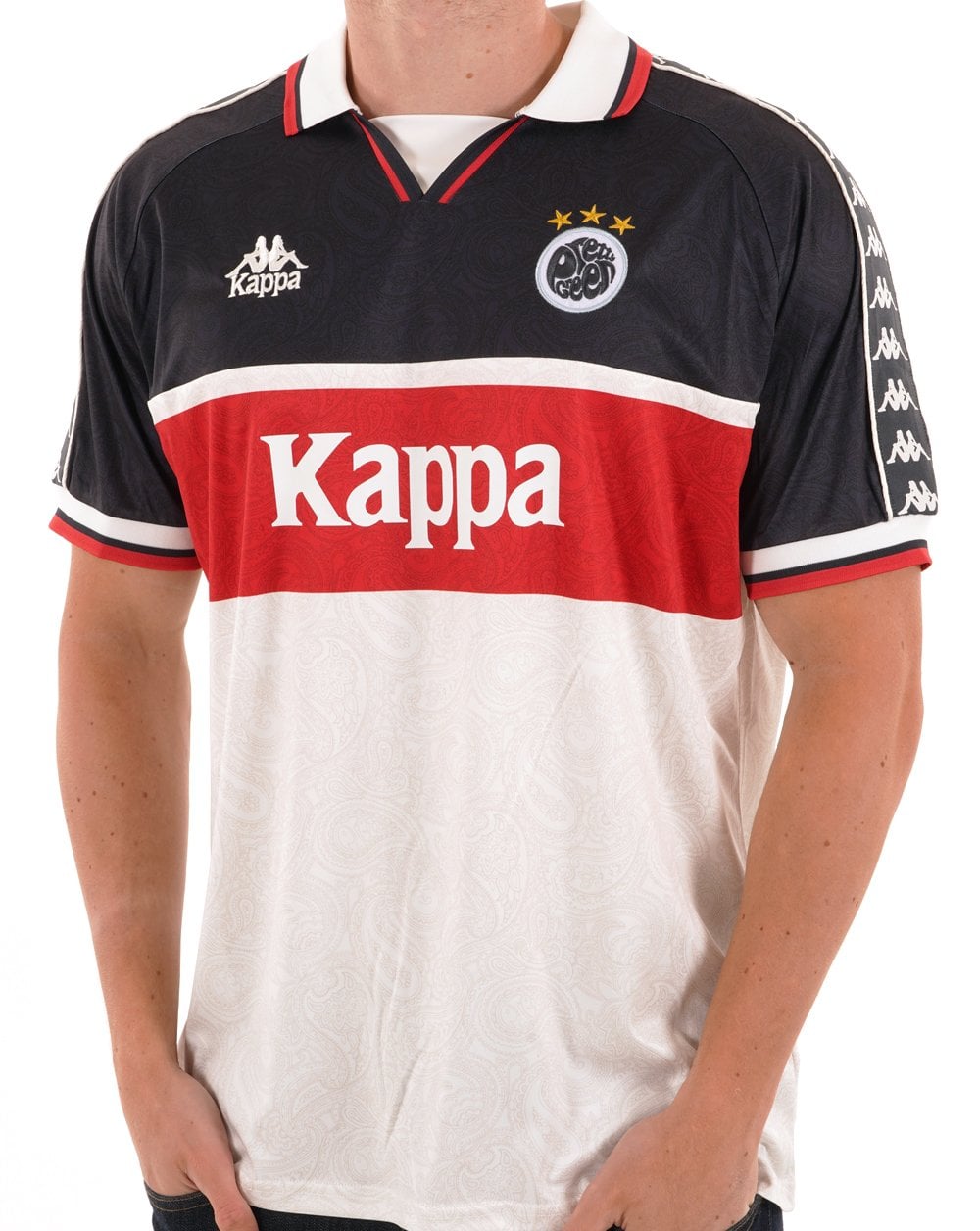 Pretty Green X Kappa Maine Road Fußballoberteil Weiß