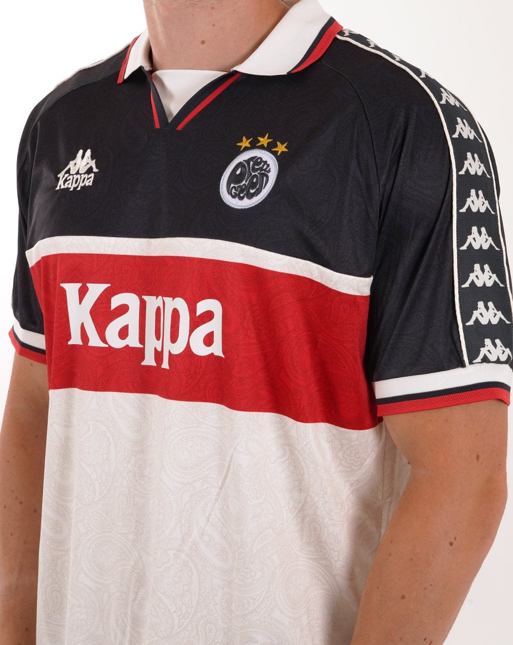 Pretty Green X Kappa Maine Road Fußballoberteil Weiß