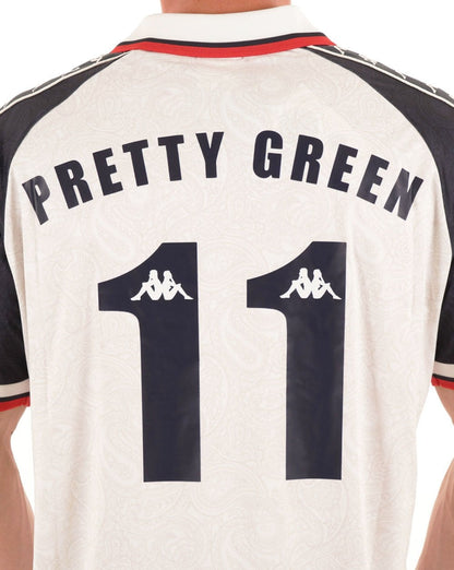 Pretty Green X Kappa Maine Road Fußballoberteil Weiß