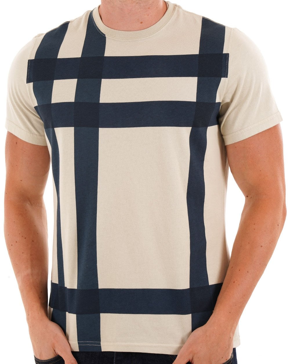 Barbour Kaine T-Shirt Nebel