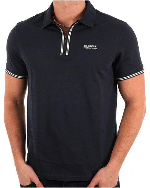 Barbour International Ollie Twin Placket Polo Navy