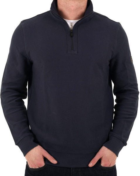 Barbour International Samuel Funnel Neck Sweatshirt Navy