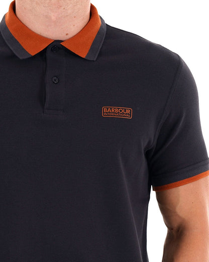 Barbour International Amped Poloshirt Dunkelmarine