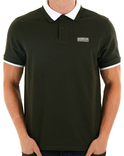 Barbour International Amped Poloshirt Salbeigrün