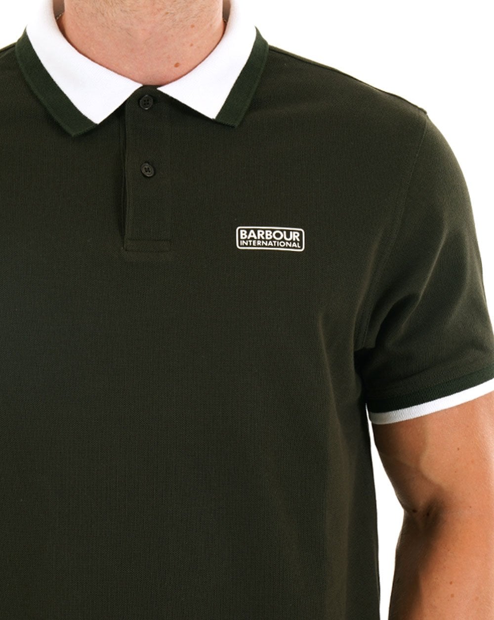Barbour International Amped Poloshirt Salbeigrün