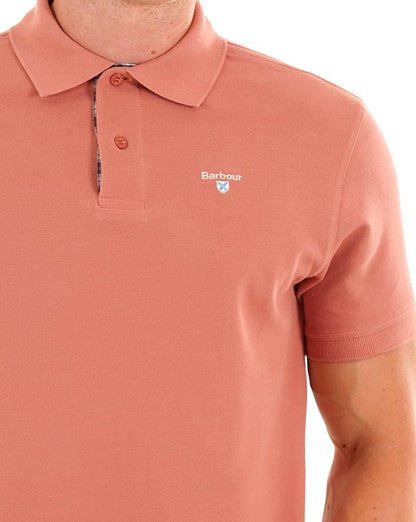 Barbour Tartan-Piqué-Poloshirt Erdrosa