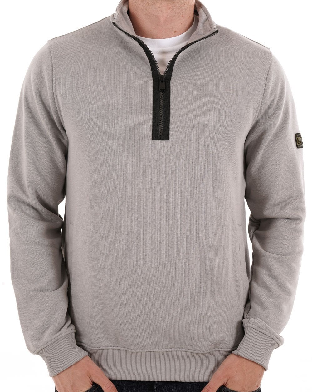 Barbour International Outline Trichterhals-Sweatshirt Ultimate Grey