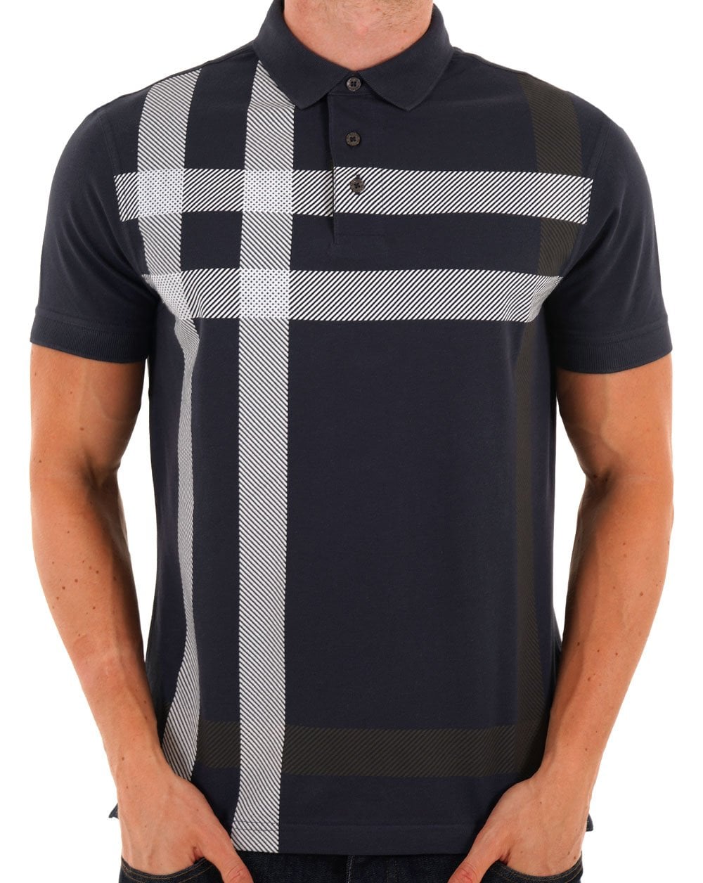 Barbour Blaine Polo Navy/White