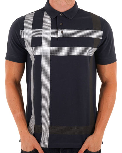 Barbour Blaine Polo Marineblau/Weiß
