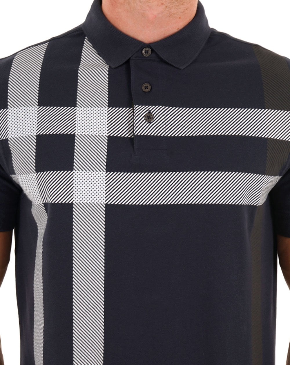 Barbour Blaine Polo Marineblau/Weiß