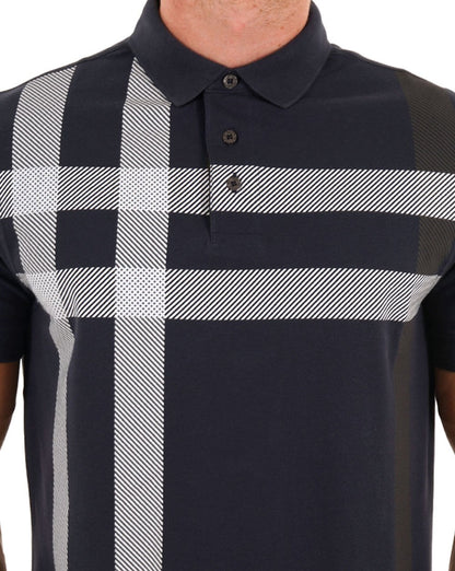 Barbour Blaine Polo Marineblau/Weiß