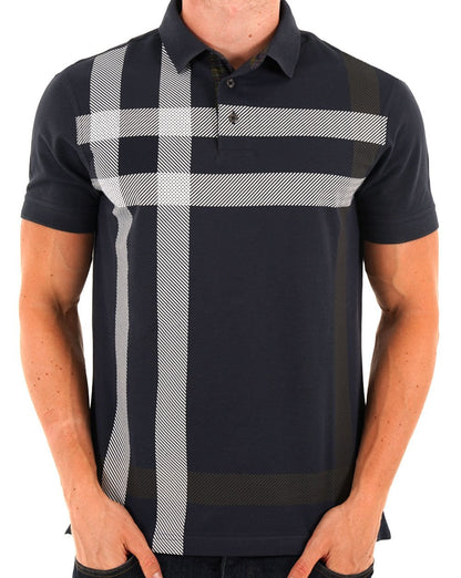 Barbour Blaine Polo Marineblau/Weiß