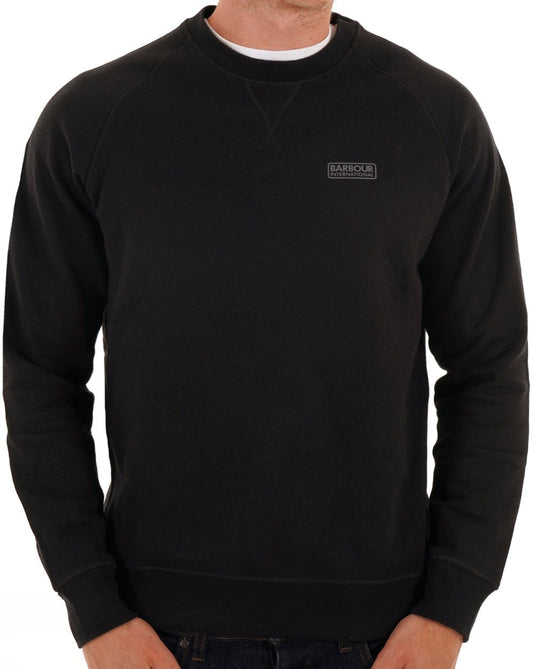 Barbour International Essential Crew Sweatshirt Schwarz