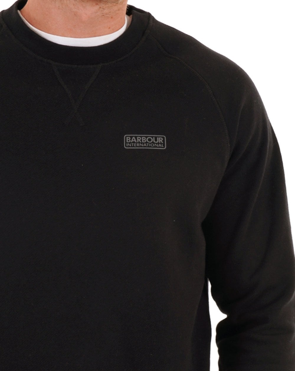 Barbour International Essential Crew Sweatshirt Schwarz