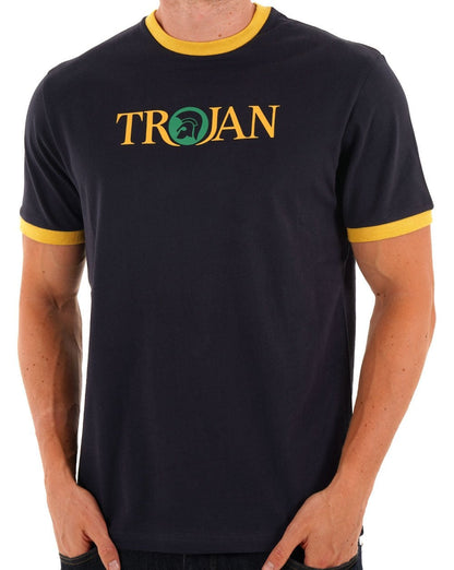Trojan Helm Logo T-Shirt Marineblau